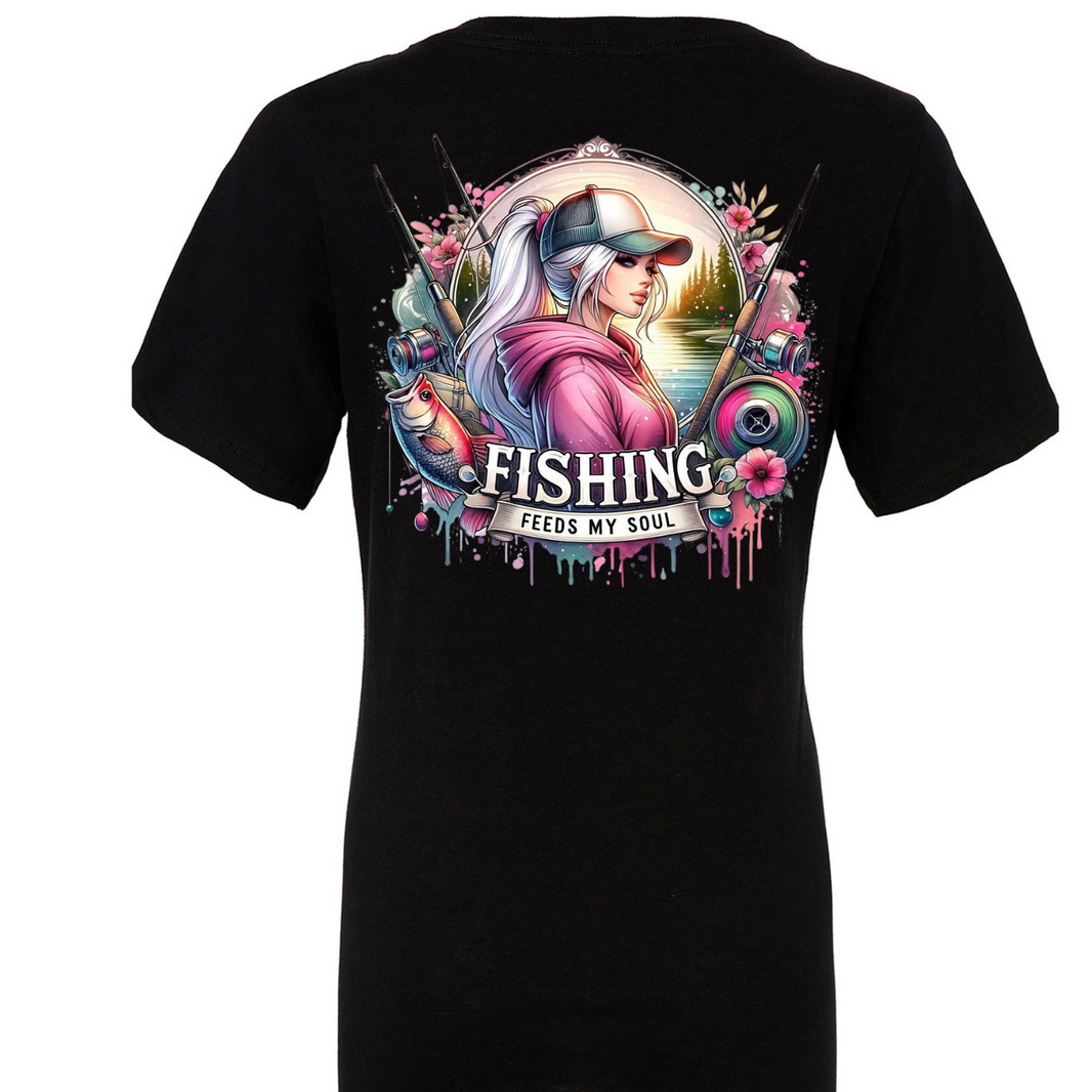 Fishing Feeds My Soul | Women's T-shirt