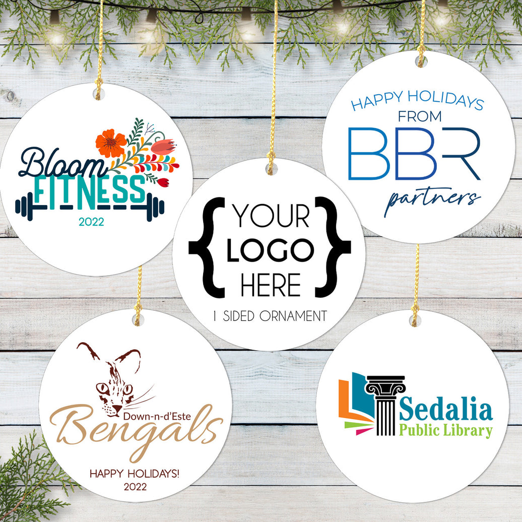 Custom Logo Christmas Ornament - 1 sided Design image 0