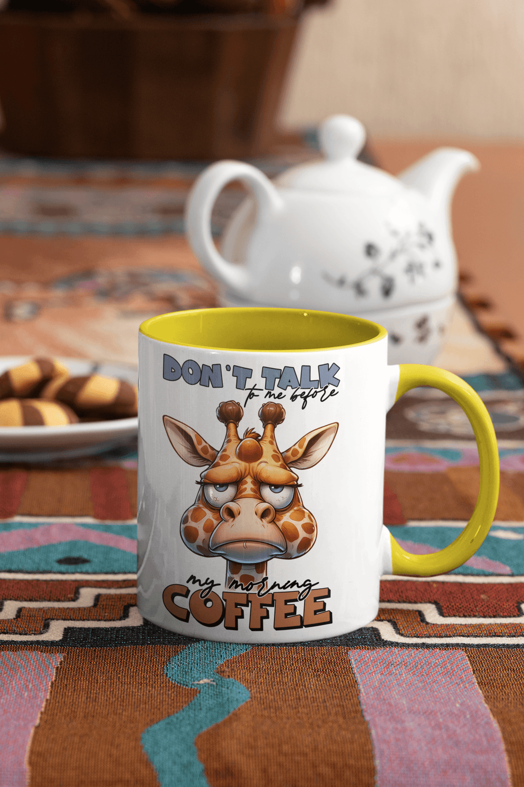 Don't Talk To Me Before I've Had My Coffee - Giraffe Coffee Mug - My Store