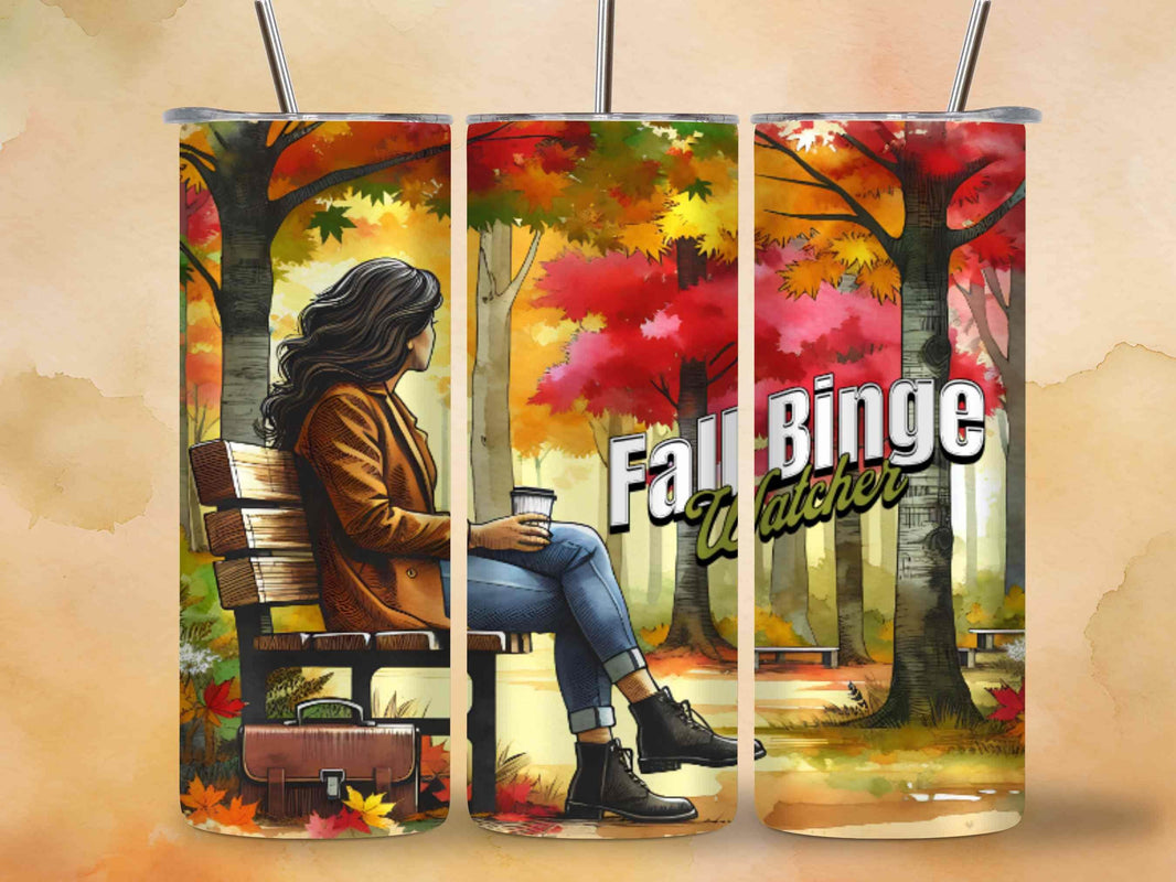 Fall Binge Watching 20 oz Tumbler (2 Choices) - My Store