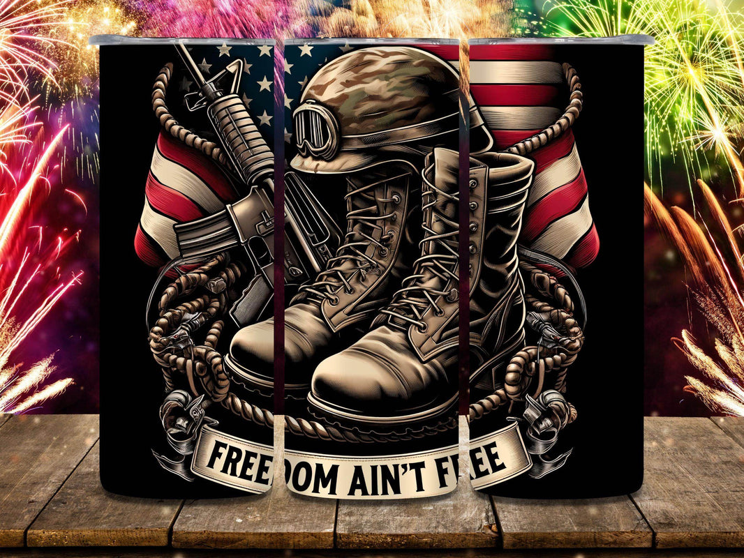 Freedom Ain't Free, Fallen Hero, Some Gave All Patriotic 20oz Tumbler - My Store