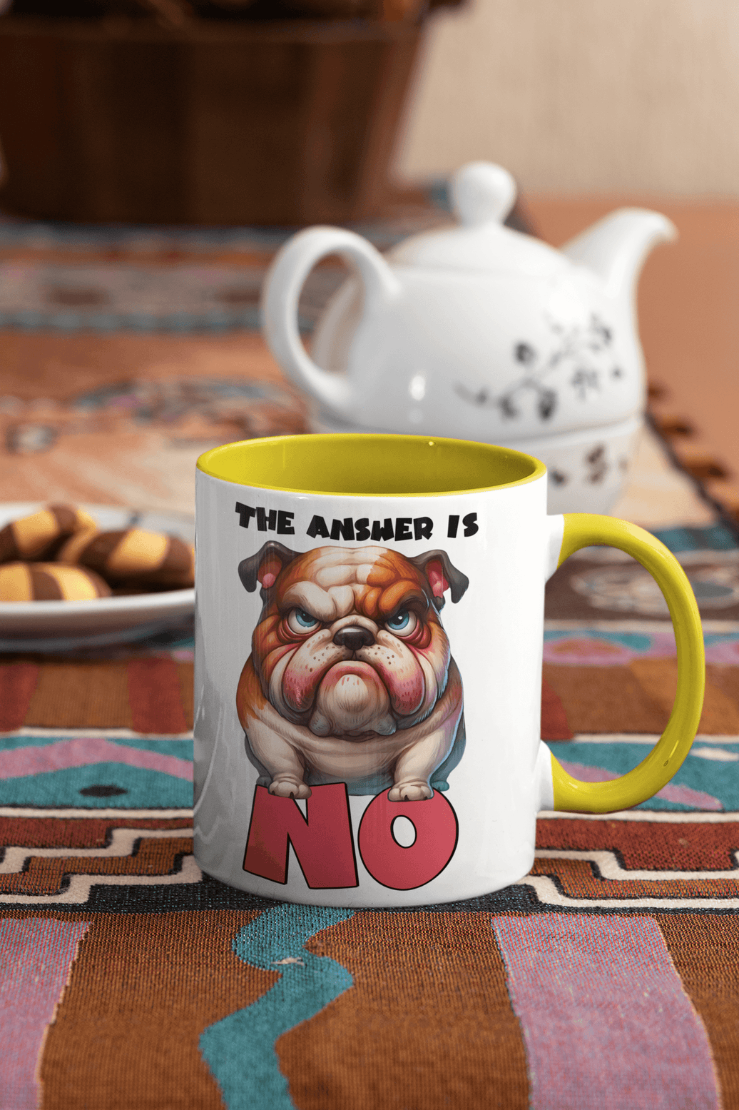 The Answer Is No Mug | Dog Cup | 10 oz - My Store