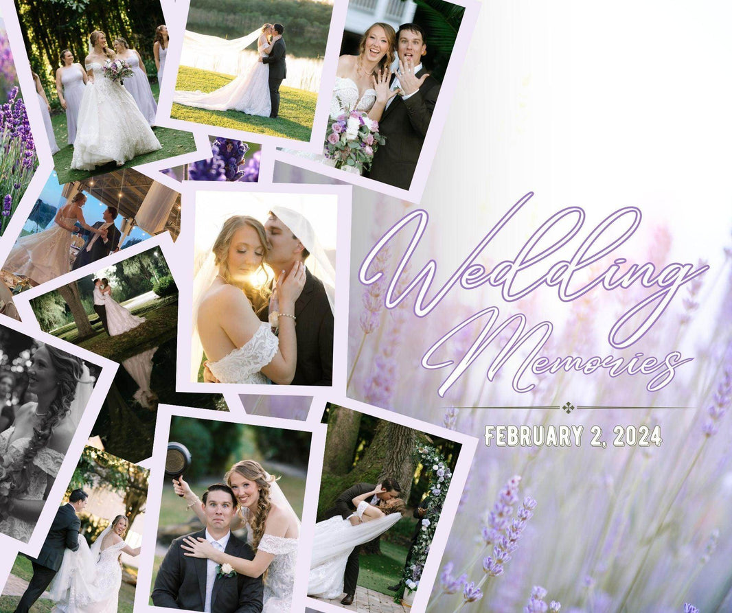 Wedding Memories 20oz Tumbler with Pictures and Date - My Store