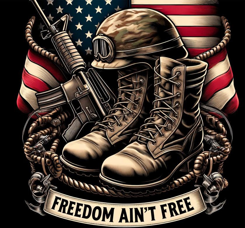 Powerful Freedom Ain't Free - Unisex Shirt image 1