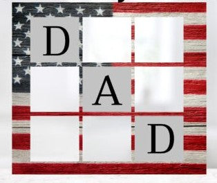 American Flag Dad 20oz Tumbler with 6 Pictures image 2