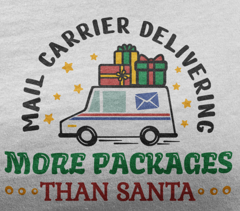 Mail Carrier Delivering More Packages Than Santa Shirt - Unisex image 3