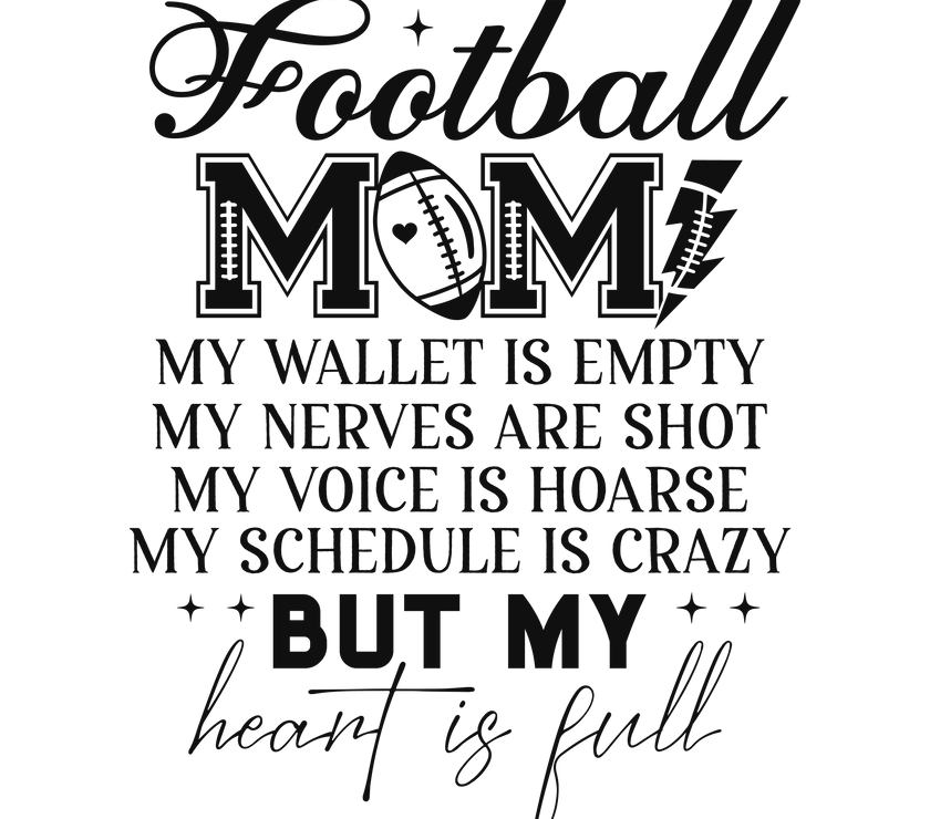 Funny Football Mom |  Support with Humor | Front Pocket and Back Designs image 6