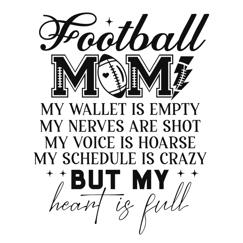 Funny Football Mom |  Support with Humor | Front Pocket and Back Designs image 6