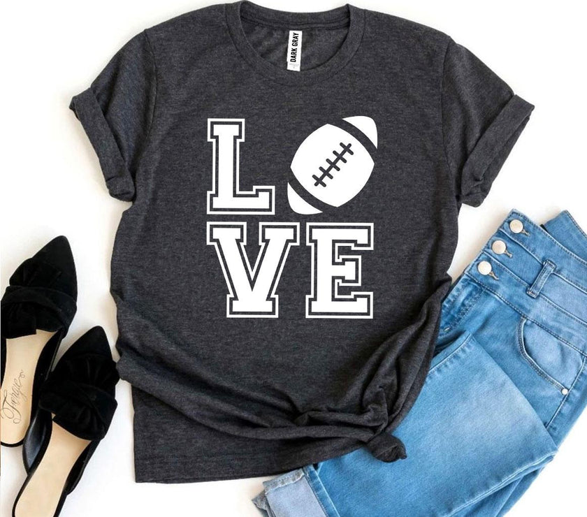 Love Football T-Shirt image 5