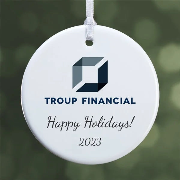 Custom Logo Christmas Ornament - 1 sided Design image 1