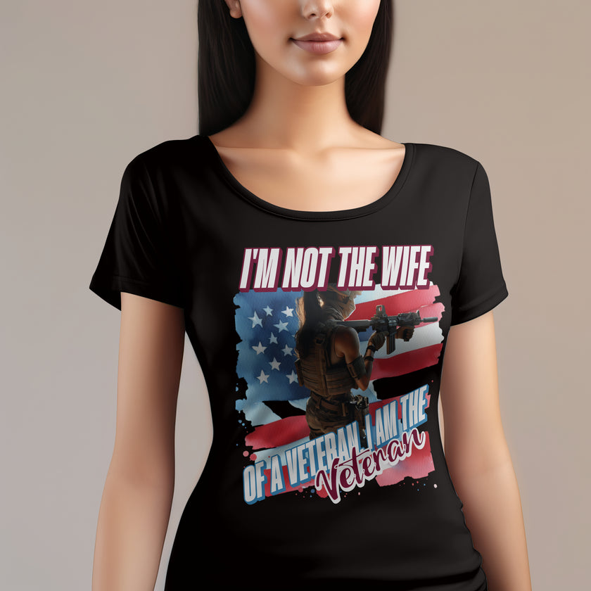 I'm Not the Wife of a Veteran, I Am the Veteran Shirt image 2