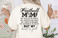 Funny Football Mom |  Support with Humor | Front Pocket and Back Designs image 5