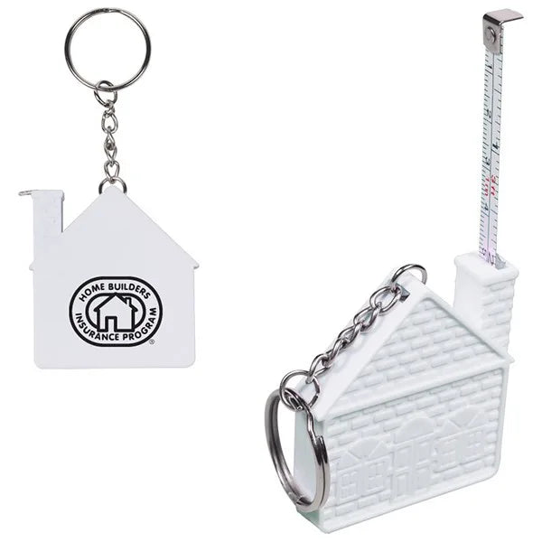 3 Foot House Shaped Key Ring designed with your logo image 0