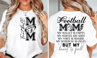 Funny Football Mom |  Support with Humor | Front Pocket and Back Designs image 8