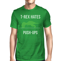 T-Rex Push Ups Mens Funny Workout Shirts Lightweight Cotton T-Shirt image 13