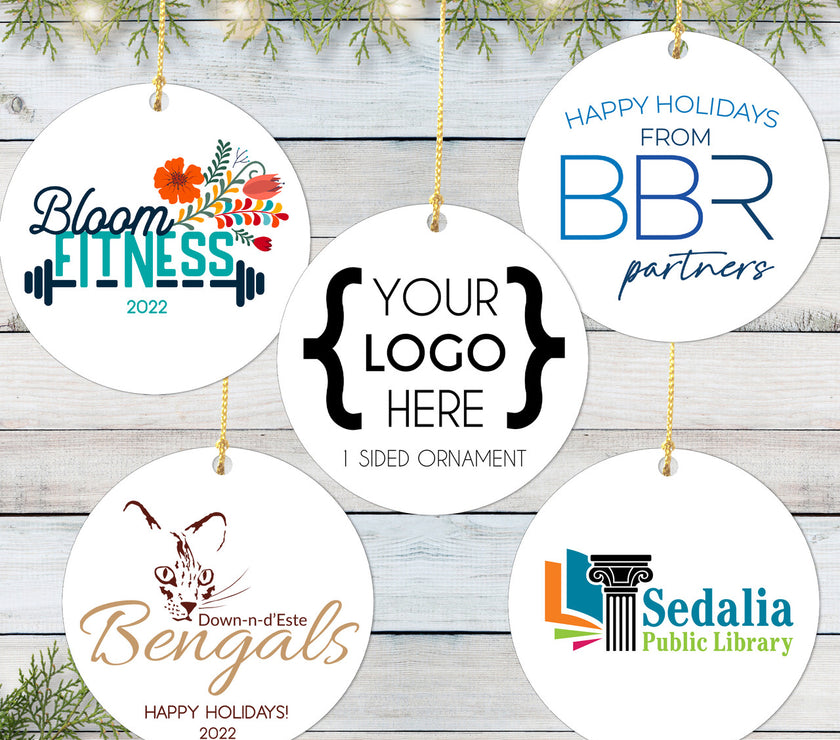 Custom Logo Christmas Ornament - 1 sided Design image 0