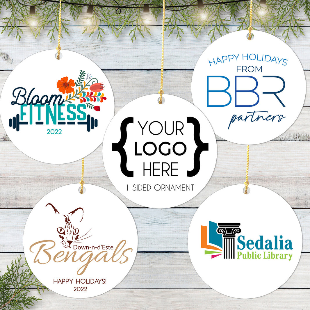 Custom Logo Christmas Ornament - 1 sided Design image 0
