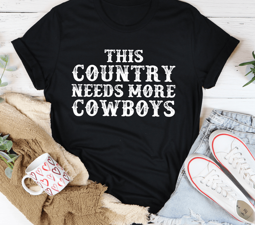 This Country Needs More Cowboys T-Shirt image 2