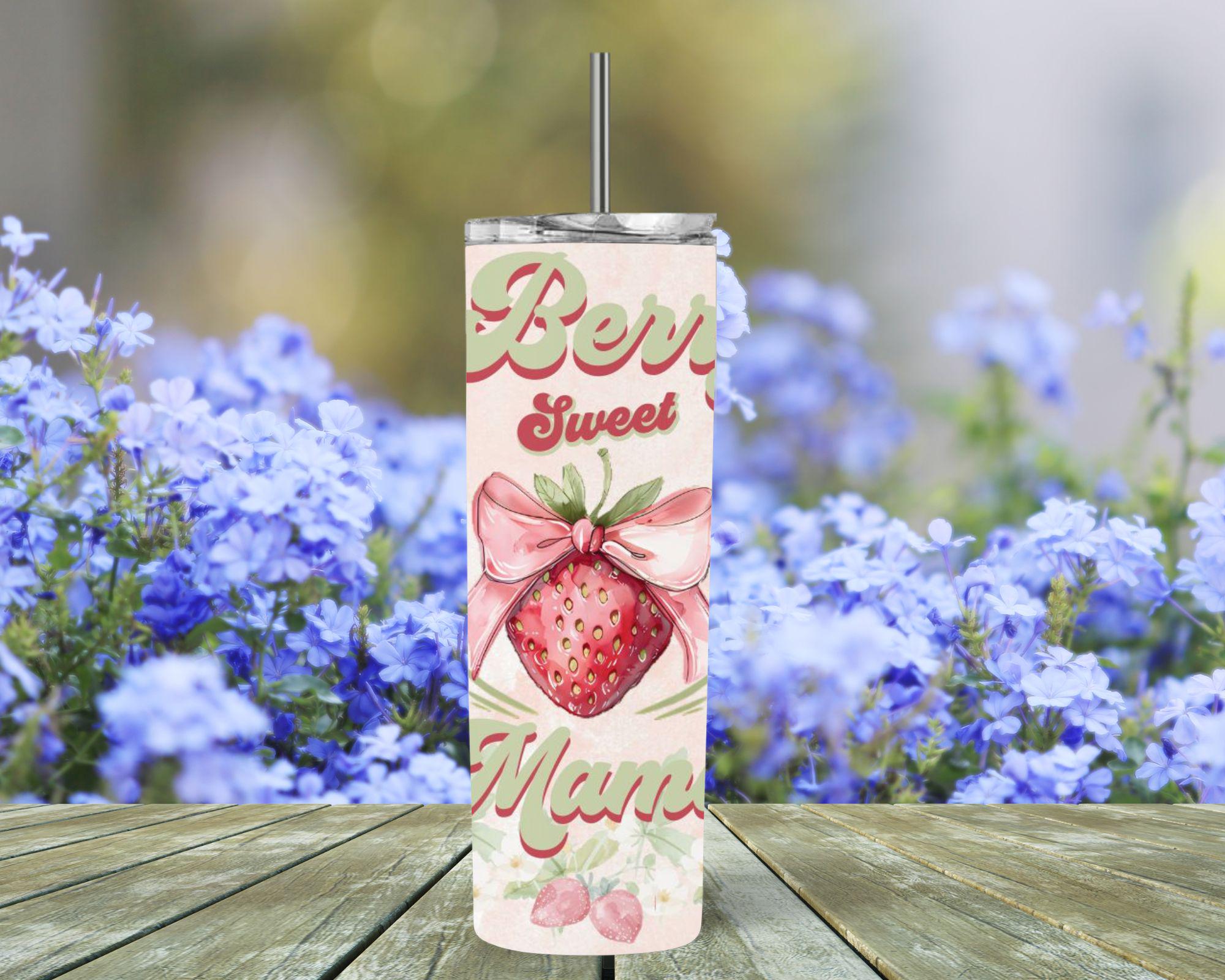 Berry Sweet Mama and Mini Matching Tumblers Set - 20 oz Tumbler & 12 oz Sippy Cup - Mom and Child Drinkware Gift - My Store