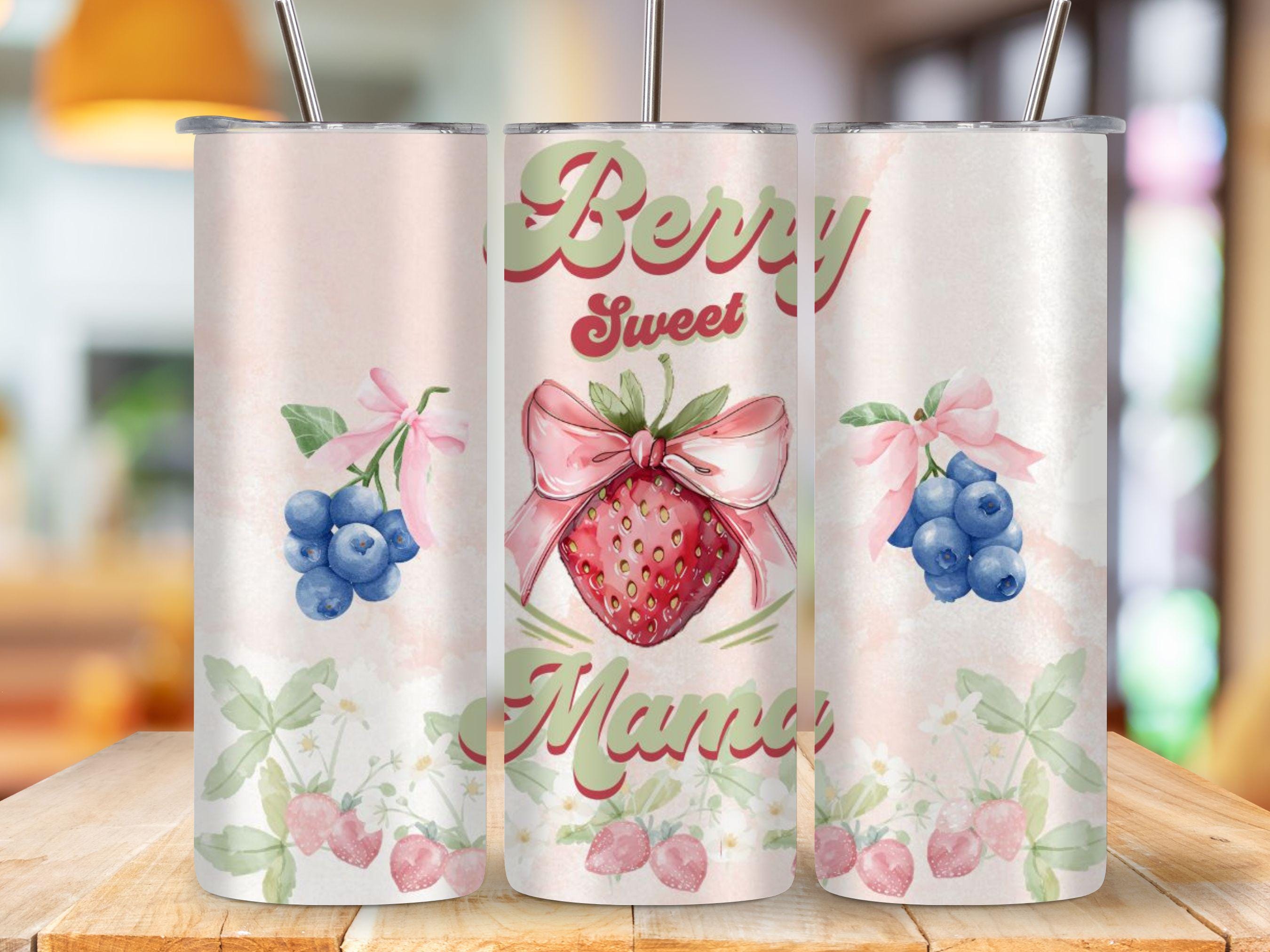 Berry Sweet Mama and Mini Matching Tumblers Set - 20 oz Tumbler & 12 oz Sippy Cup - Mom and Child Drinkware Gift - My Store