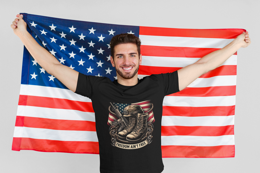 Powerful Freedom Ain't Free - Unisex Shirt image 0