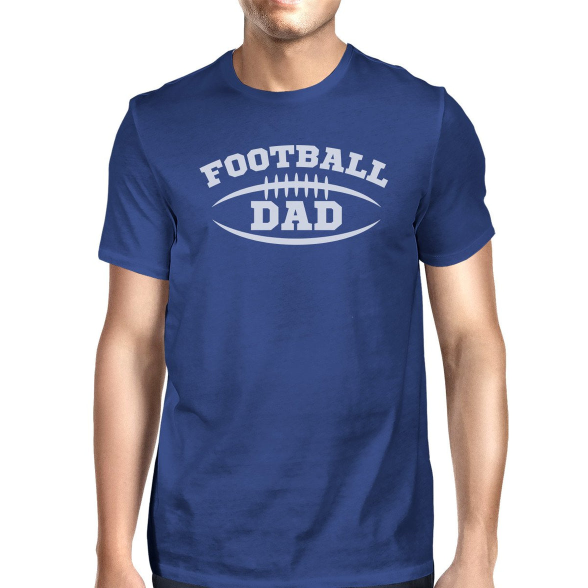 Football Dad Men's Funny Graphic T-Shirt for Dad Witty Design Tee image 0
