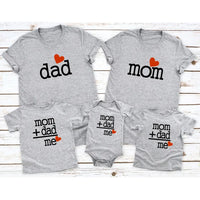 Mom Dad Me Family Matching Outfits Father Daughter Son Clothes Look Tshirt image 2