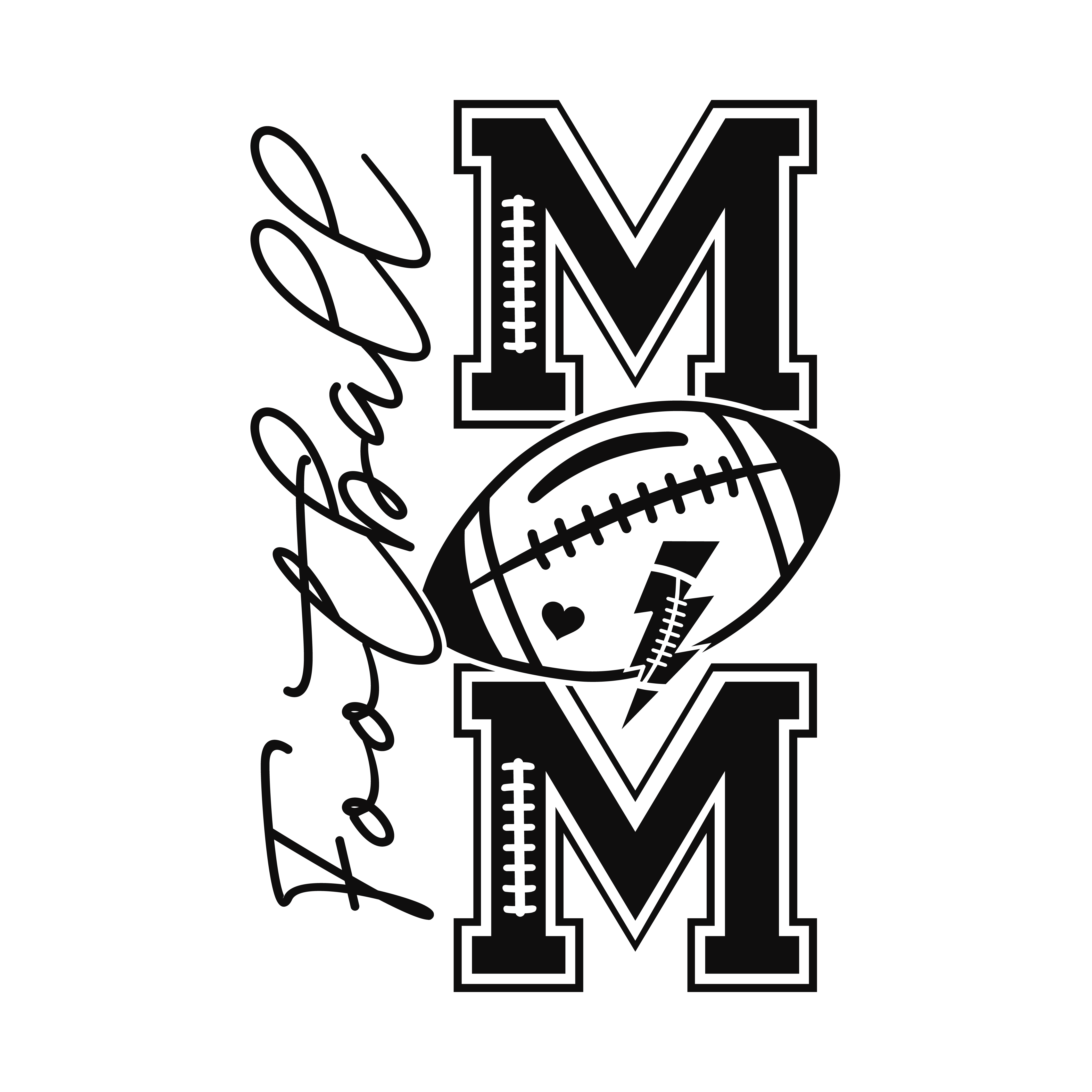 Funny Football Mom |  Support with Humor | Front Pocket and Back Designs image 7