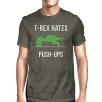 T-Rex Push Ups Mens Funny Workout Shirts Lightweight Cotton T-Shirt image 9