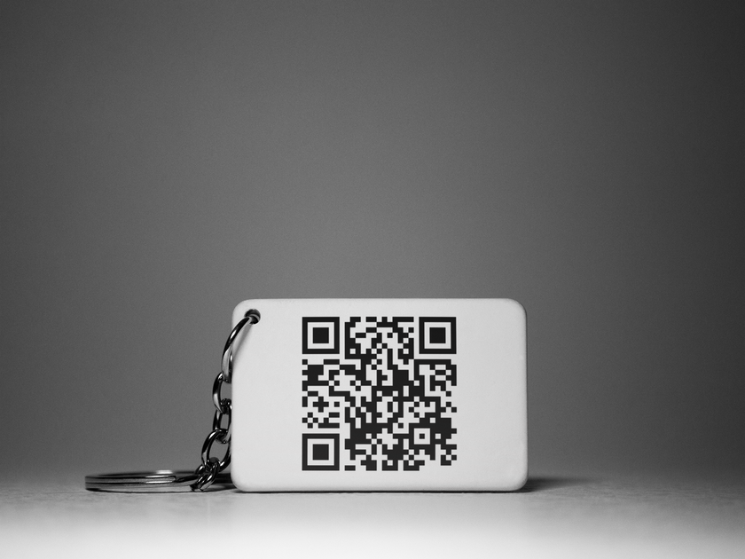 Keychain - Personalized with Logo and/or QR Code image 3