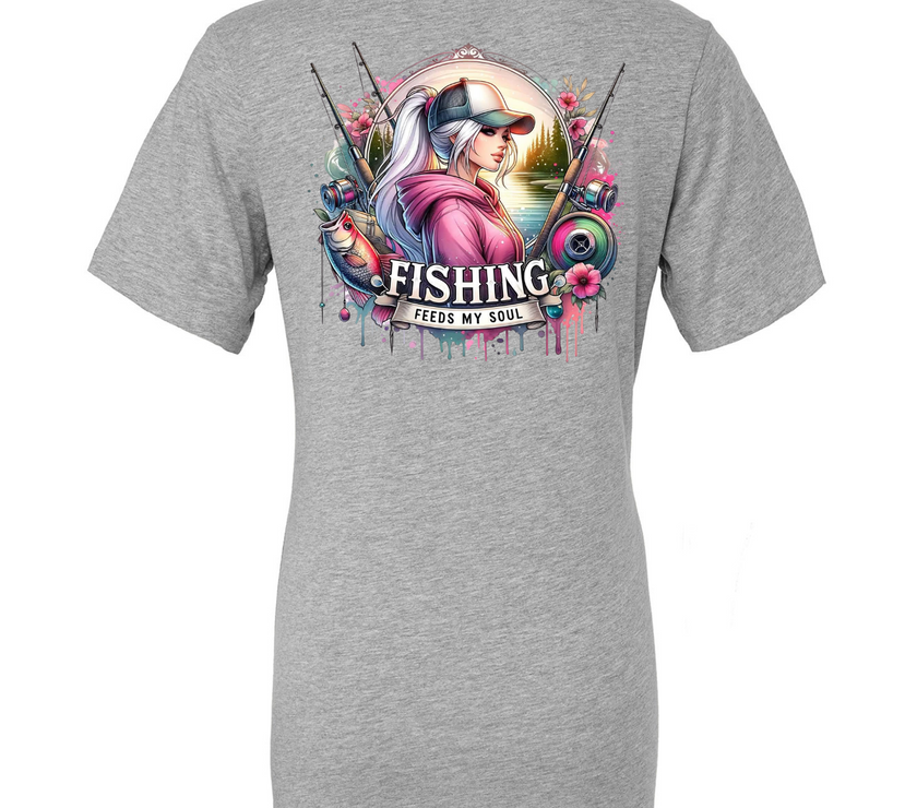 Fishing Feeds My Soul | Women's T-shirt