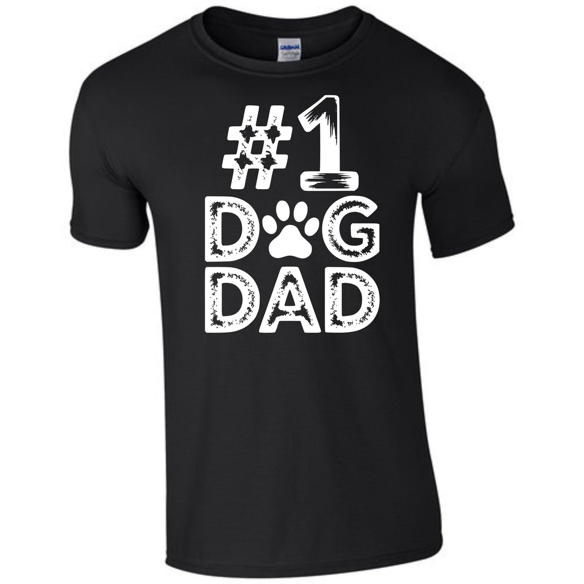 #1 Dog Dad | Distressed Men's T-Shirt