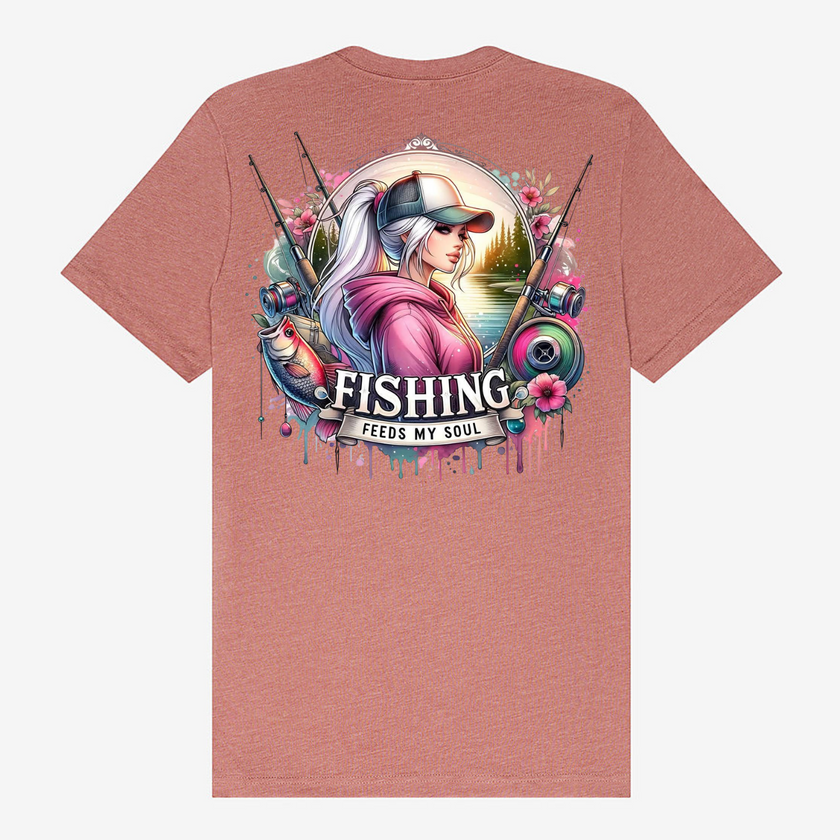 Fishing Feeds My Soul | Women's T-shirt