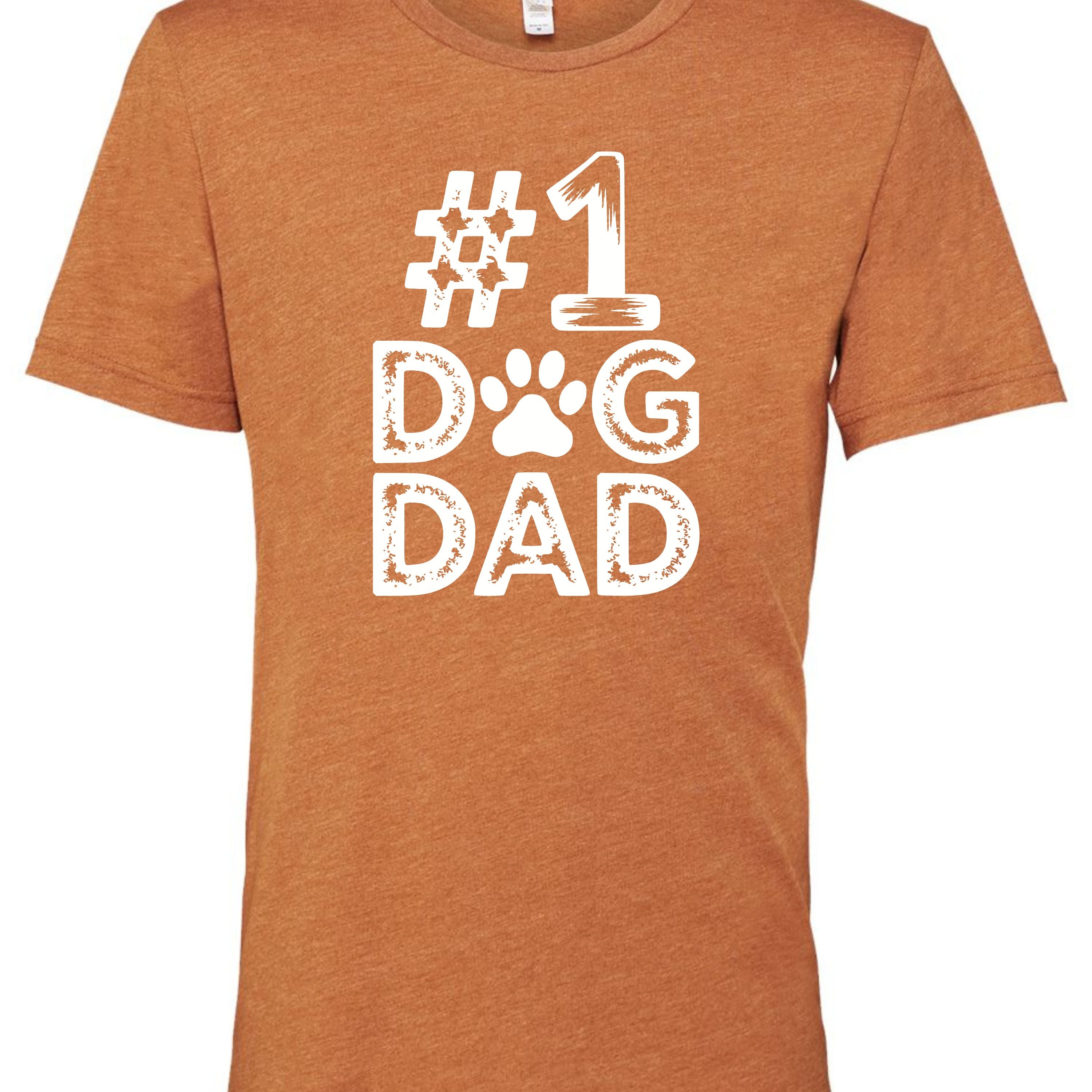 #1 Dog Dad | Distressed Men's T-Shirt