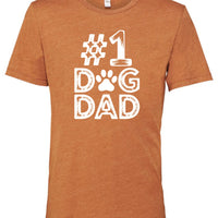 #1 Dog Dad | Distressed Men's T-Shirt
