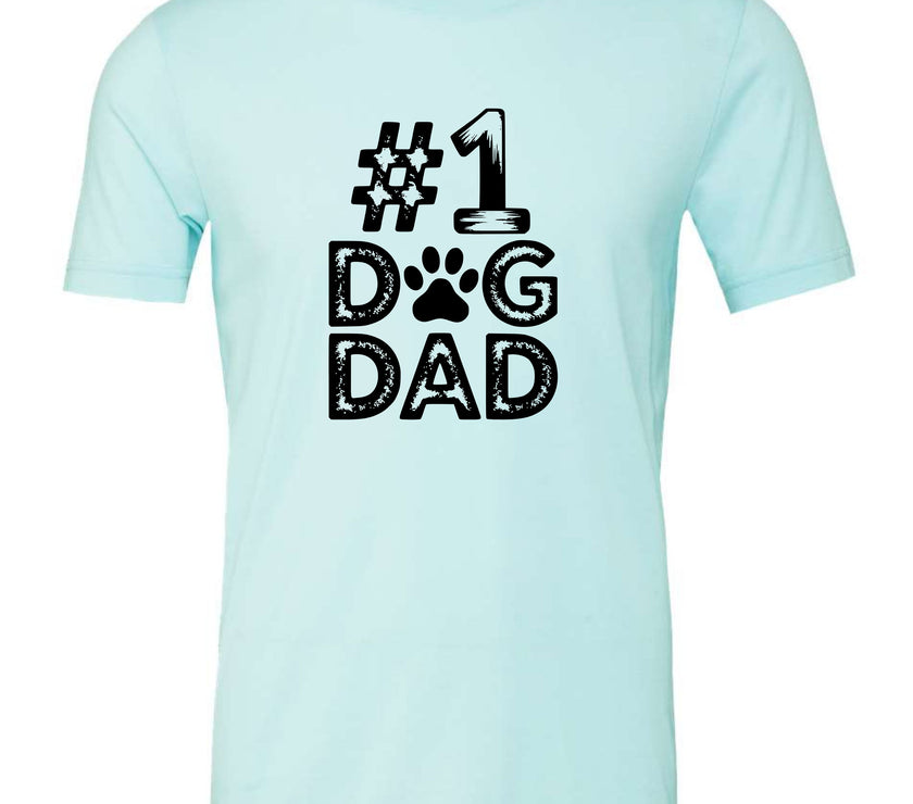 #1 Dog Dad | Distressed Men's T-Shirt