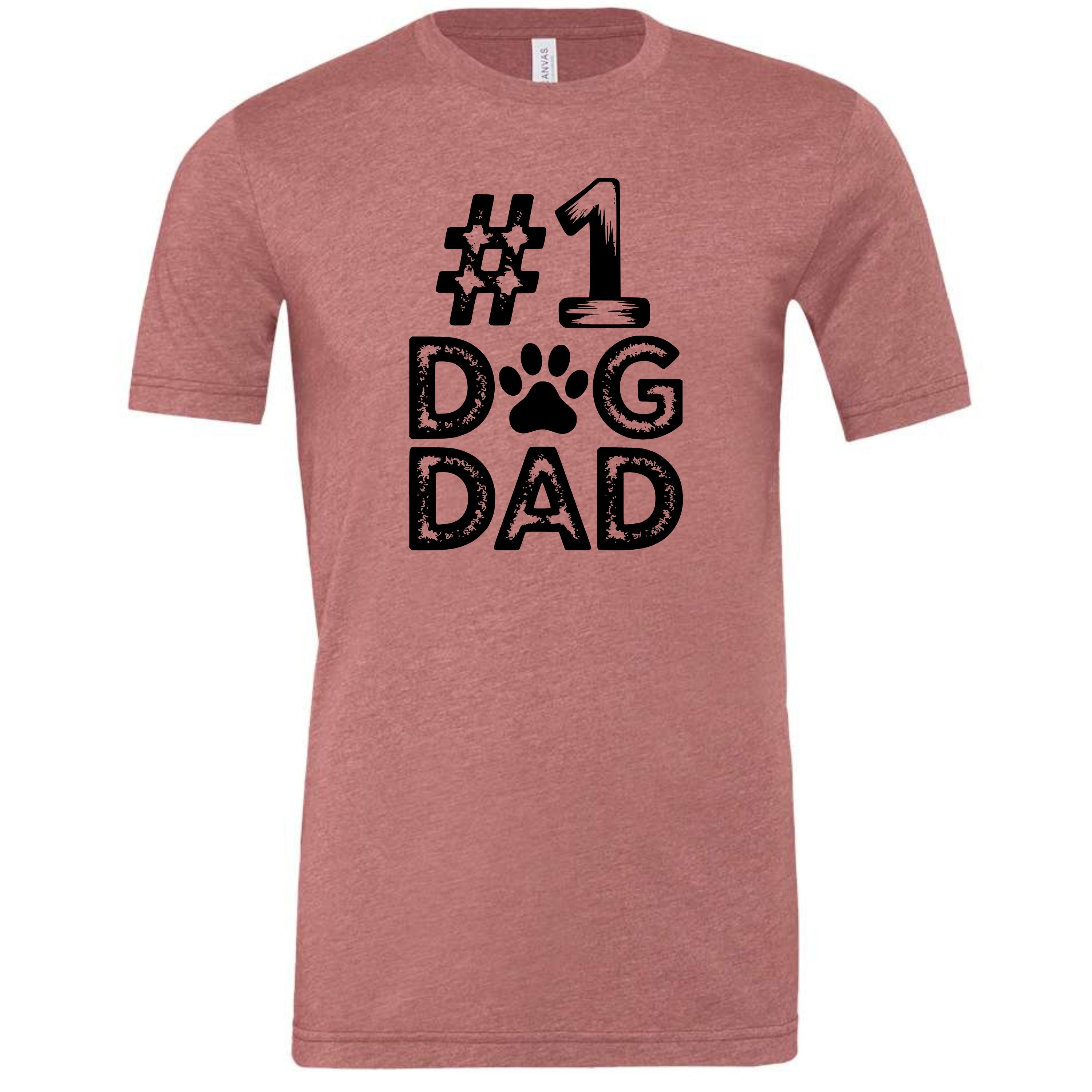 #1 Dog Dad | Distressed Men's T-Shirt