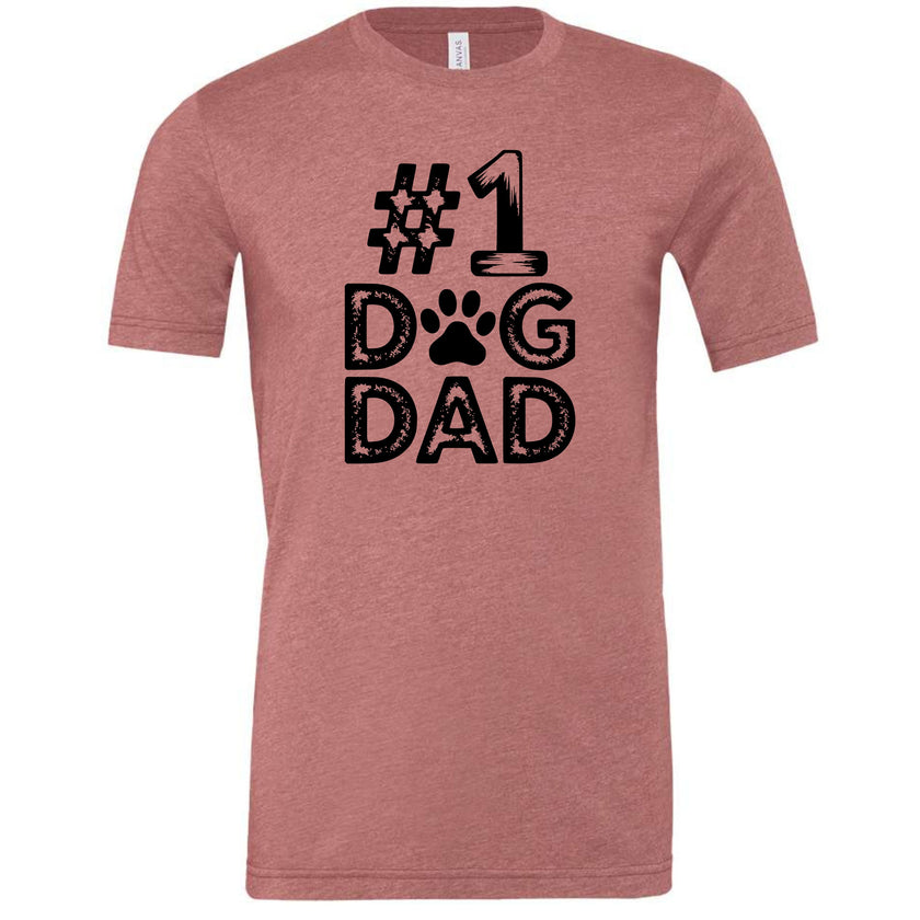 #1 Dog Dad | Distressed Men's T-Shirt
