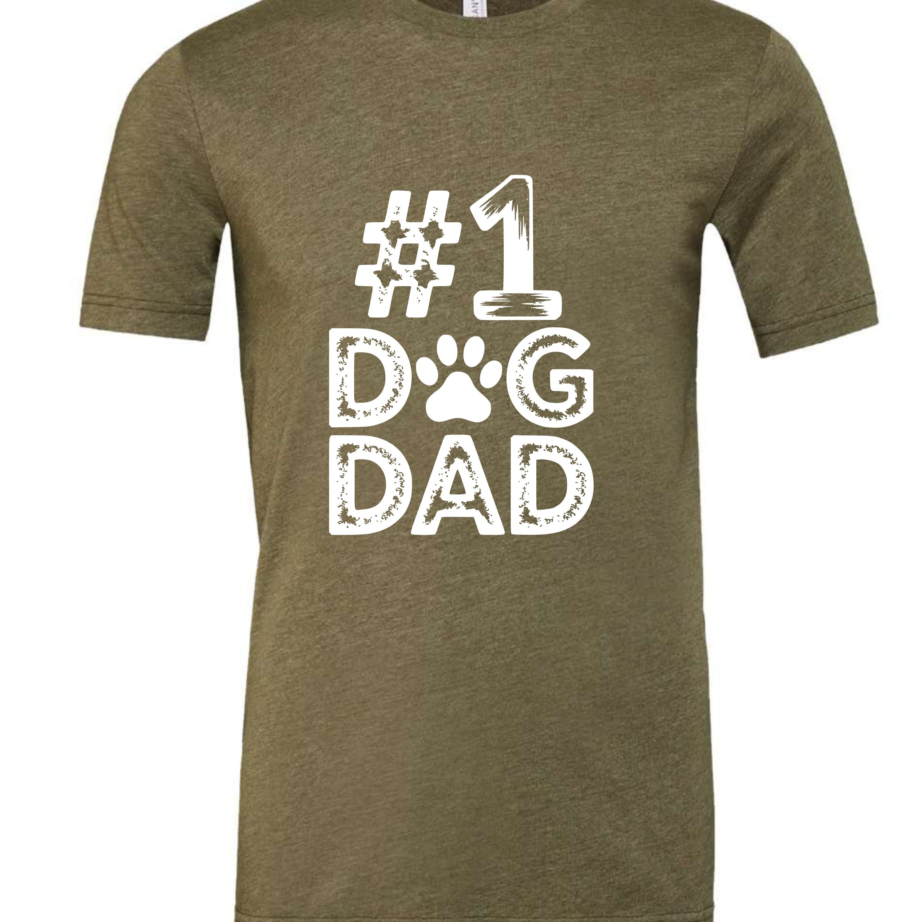 #1 Dog Dad | Distressed Men's T-Shirt