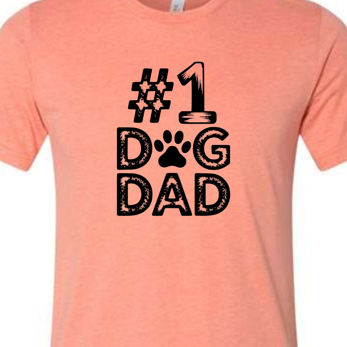 #1 Dog Dad | Distressed Men's T-Shirt