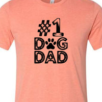 #1 Dog Dad | Distressed Men's T-Shirt