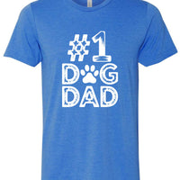 #1 Dog Dad | Distressed Men's T-Shirt