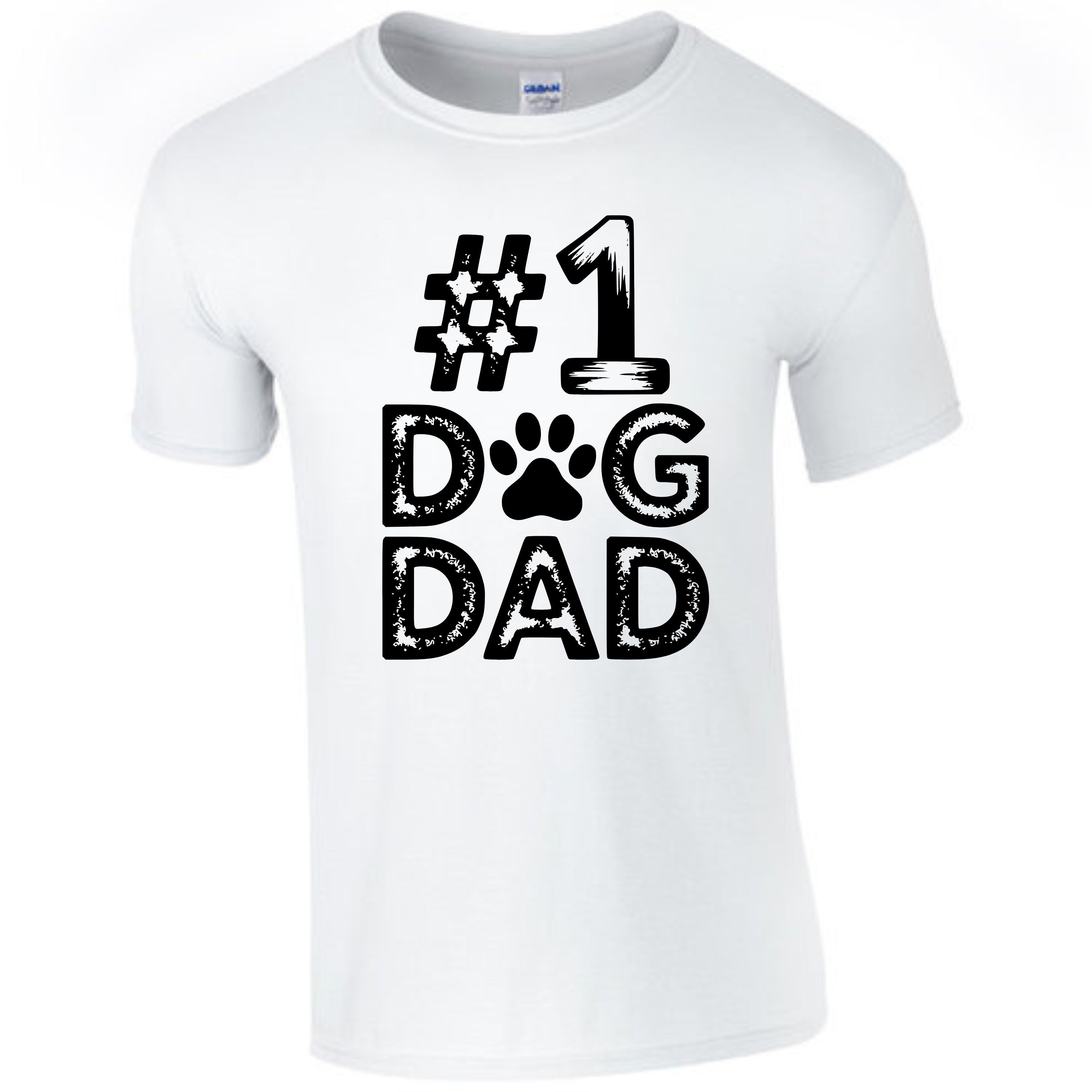 #1 Dog Dad | Distressed Men's T-Shirt