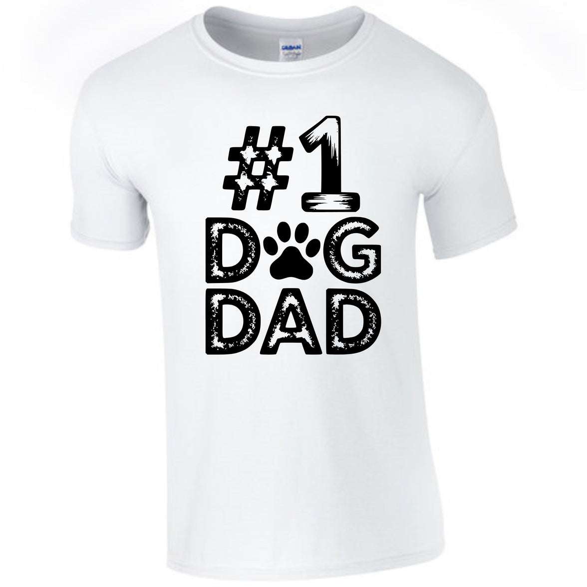 #1 Dog Dad | Distressed Men's T-Shirt