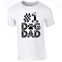 #1 Dog Dad | Distressed Men's T-Shirt