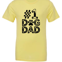 #1 Dog Dad | Distressed Men's T-Shirt