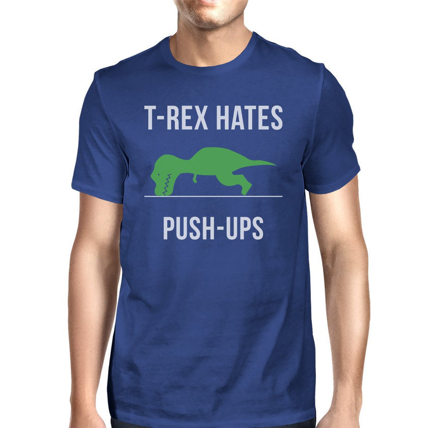 T-Rex Push Ups Mens Funny Workout Shirts Lightweight Cotton T-Shirt image 14