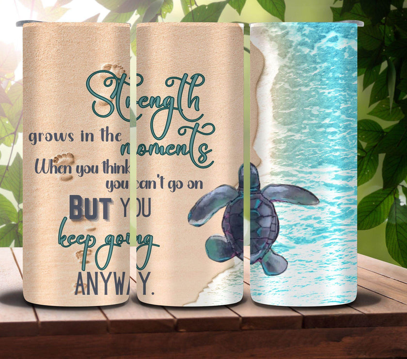 Baby Turtle Inspirational Strength 20oz Tumbler - My Store