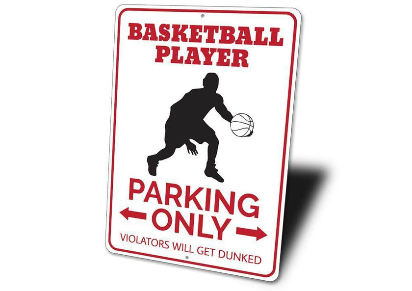 Basketball Player Parking Sign - My Store
