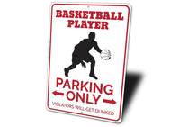 Basketball Player Parking Sign - My Store